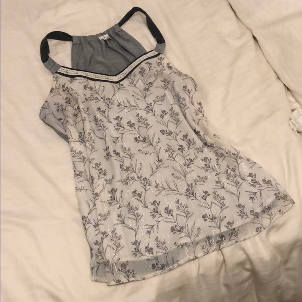 Shimmery Floral Blouse